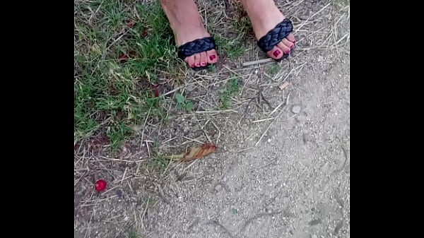 Arabian whore feet in the street 