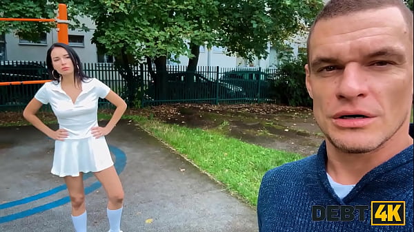 Debt4k deepthroat is her favorite way to pay off debts 