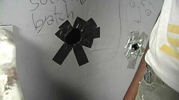 Natural cute black teen tries out gloryhole 30 