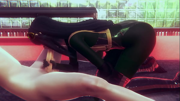 Tsuyu asui a k a froppy from anime my hero academia hardcore deepthroat and stuck in wall facial cumshot