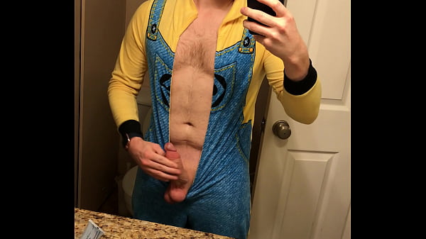 ginger jerks in front of mirror 