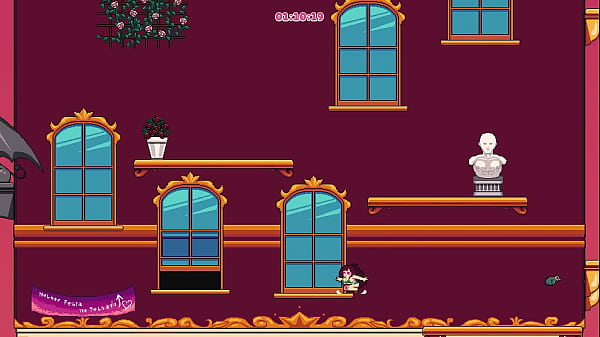 Hentai Party on Rooftop Brunette fucking Hard with Darkskin girl 