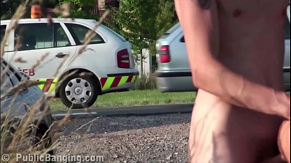 Young blonde cute girl fucked in_public street sex threesome_with 2 teen guys