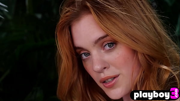 Hairy pussy redhead model Celeste Rasmussen posed naked_and exposed beautiful curvy body