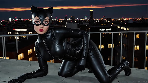 I caught catwoman on my roof &mdash; she was marking territory ai generated 