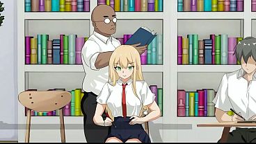Ntr.lesson Porn Ryona Hentai Gameplay . Blonde Lady Being Licked With Another Person Nearby thumbnail