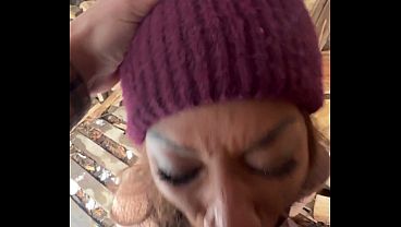 Blowjobs in the backyard! Big Dick Trans Girl Vanniall Seduces Wood Hauler For Outdoor Oral &_ Hard Anal Pounding