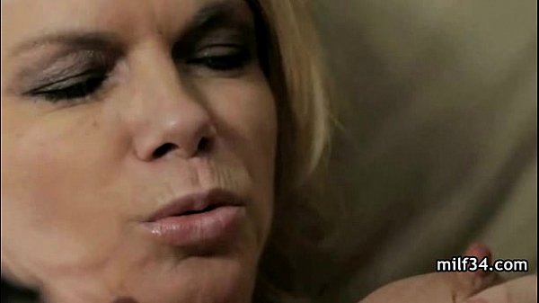 Big breated horny milfs bedroom seduction