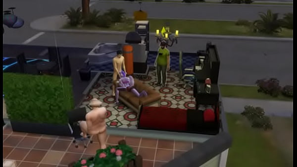 Wolfurra dandole una mamada a papi eric mientras larry mira y rangu se rie 