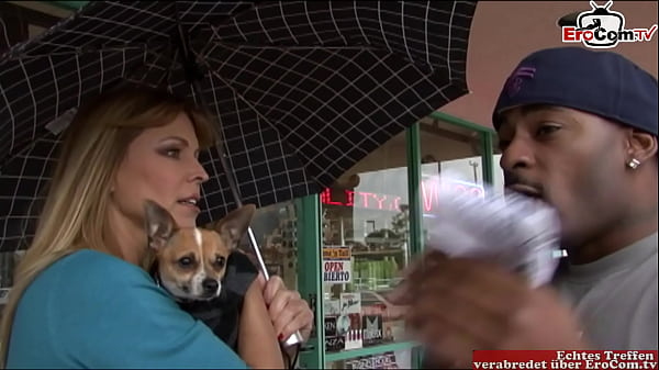 Busty gets a cumshot on her big tits from the big black cock 