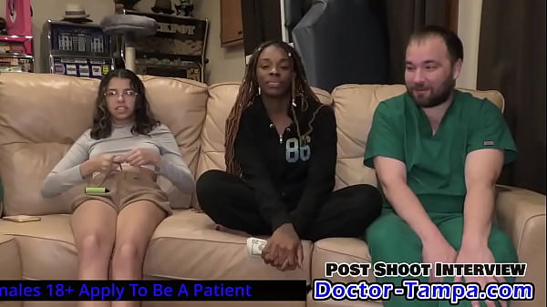 Step into doctor tampas body as giggles gets very embarrassed while your stepdaughter aria nicole watches you give giggles get a gyno exam full film on girlsgonegynocom