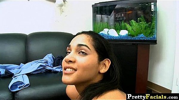 Cute girl big ass gets facial 1.5 