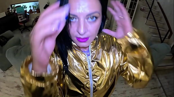 Shiny cameltoe tease hard spanking deep blowjobs & rough doggy with double cumshot 302 