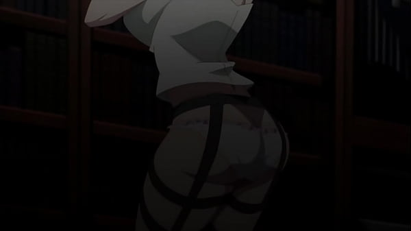 Anime girl with huge tits gets naked 