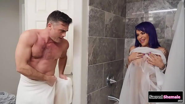 Big tits tgirl Foxxy seduces her stepsisters husband and sucks his big cock.The guy asslicks the latina trans and then barebacks the tattooed shemale 