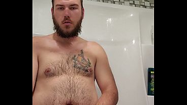 Jacking off in the shower 