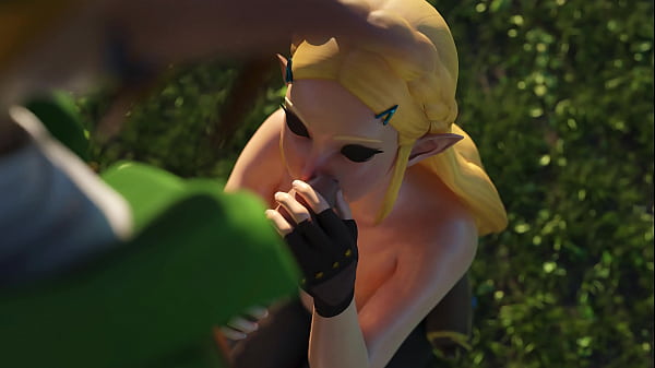 Zelda & link under the tree 