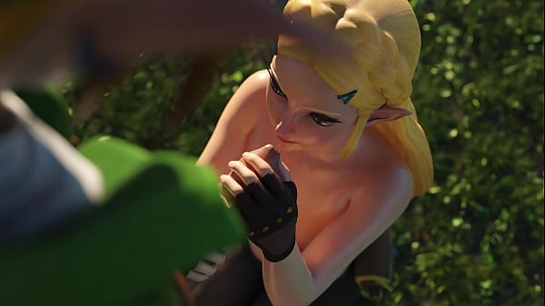 Zelda & link under the tree 