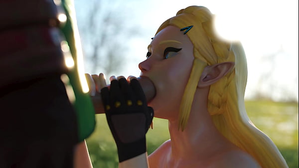 Zelda & link under the tree 