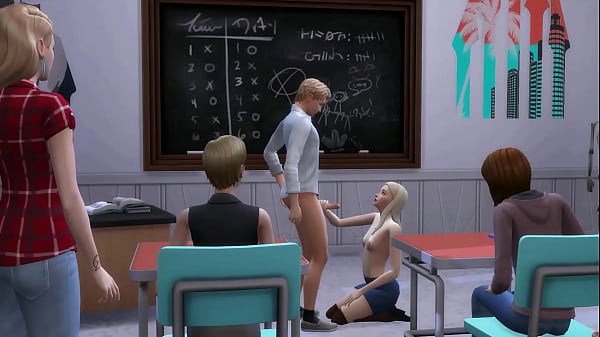 Shy guy_fucks hot teacher in the_classroom sims_4 3D animation