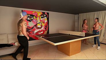 Play MP4 - My boyfriend is betting me on his game and he has to watch me have sex with his friend and his girlfriend - Ambar Prada