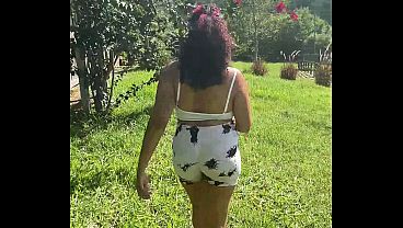 Chubby Latina Farting Outdoors Public Big Ass Loud Rips Nature Gas thumbnail