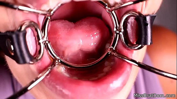 Play MP4 - Mouth Fetish Gagged and Closeup