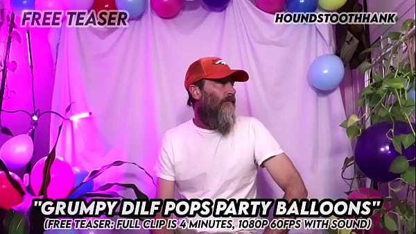 Nonton Grumpy Dilf Pops Party Balloons thumbnail