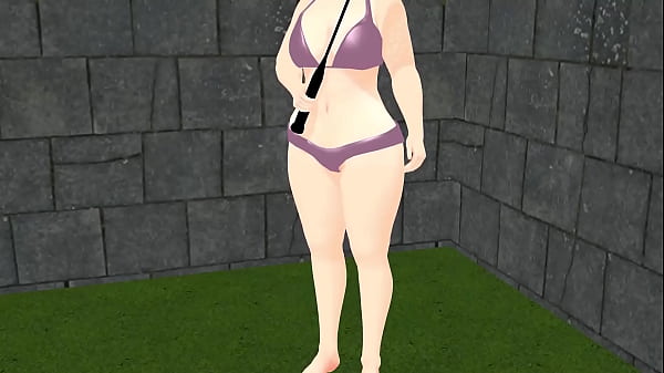 Kyo_Animation plump_girl playing tennis tits