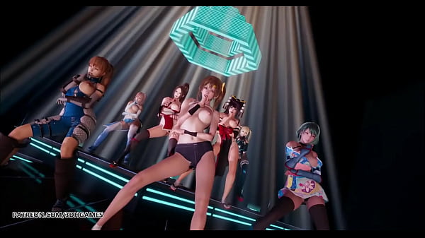 PSY GENTLEAMAN MMD dance striptease girls anime 