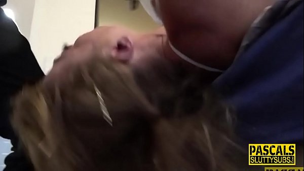 Kinky_uniformed blonde_slut gets throated