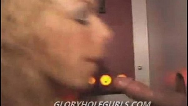 Slut takes on gloryhole dicks 