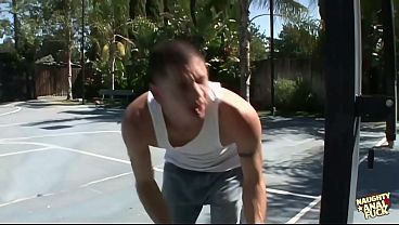 An athletic 18 year old woman engaged in anal intercourse with her boyfriend who is characterized by his submissive behavior 