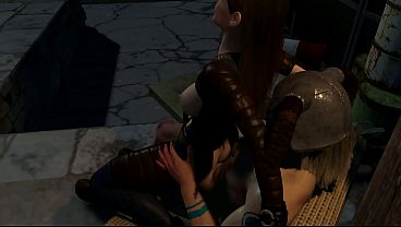 Fallout Girl Ridingthe Dragonborn's Dick thumbnail