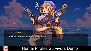 Hentai pirates survivors free game itchio sexual content adventure action pirates casual 2d 