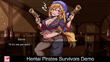 Hentai pirates survivors free game itchio sexual content adventure action pirates casual 2d