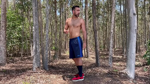 Walking naked at on the road - Exhibitionist Dude 