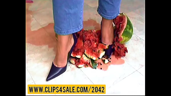 Watermelon_crushingunder high heels