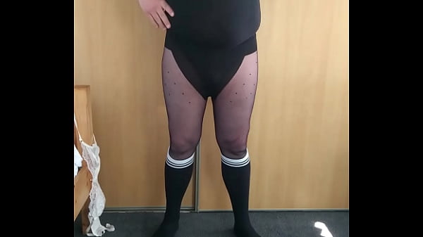 Dickieboy in black underwear