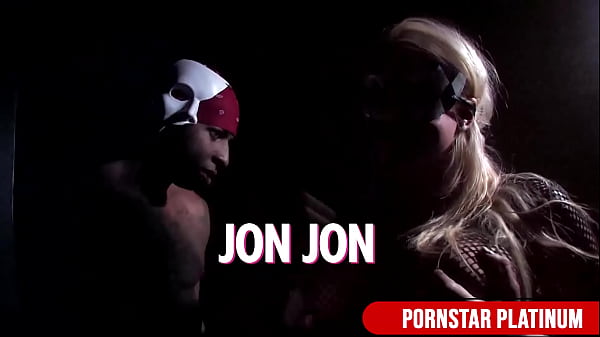 Jon jon is about to split stacked blonde leya falcon's ass in two 