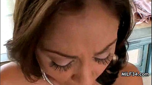 HornyMILF Fucks A Cock And The Bed