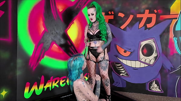 Play MP4 - lesbian femdom - submissive girl begs her Mistress for a rough fuck