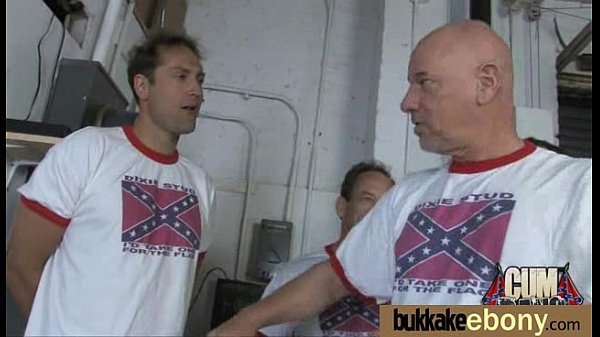 Hot ebony_chick ininterracial gangbang 5