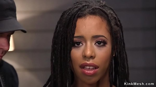 Ebony subthroat_and cuntbanged