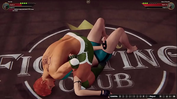 Remiel VS Aine O Rackie Naked_Fighter_3D