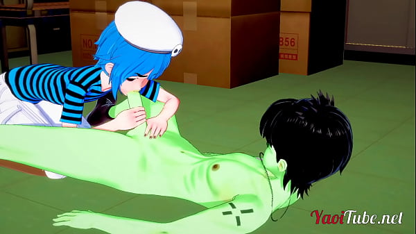 Play MP4 - Gorillaz - 2D x Murdoc Handjob&comma; Blowjob and Doggy Style Bareback - Yaoi 3D