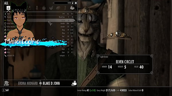 Skyrim b and l mod went to join the companions and fucked ria and njada 