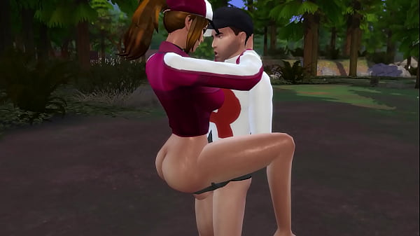 Team rocket stumbles across a busty trainer 