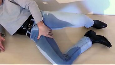 pissing in jeans and on shirt 
