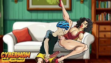 Married Slut Housewife Fucks Stranger and Doesn't Notice Husband Returns Home from Work. Cartoon Cheating 